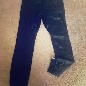 Leather jogger pants black size XS/2